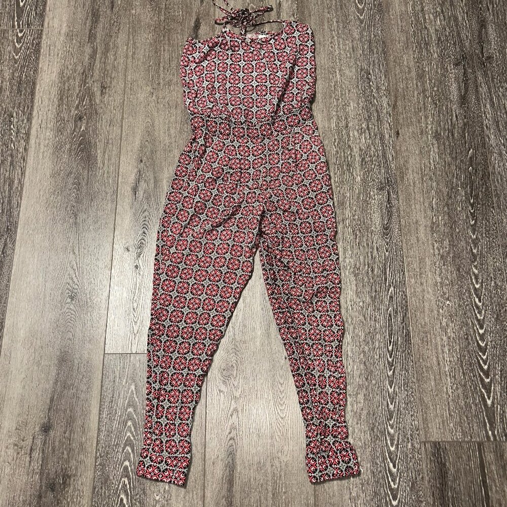 Abercrombie & Fitch Jumpsuit Womens Small Sleeveless Geometric Elastic Waist